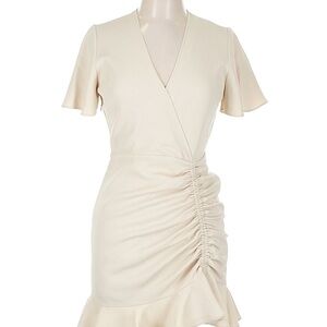 Sandro Gathered Ruffled Mini Dress